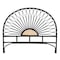 Baxton Studio Perenna Modern Bohemian Two-Tone Black and Natural Brown Rattan King Size Standalone Headboard 236-13389-ZORO - alternate 9